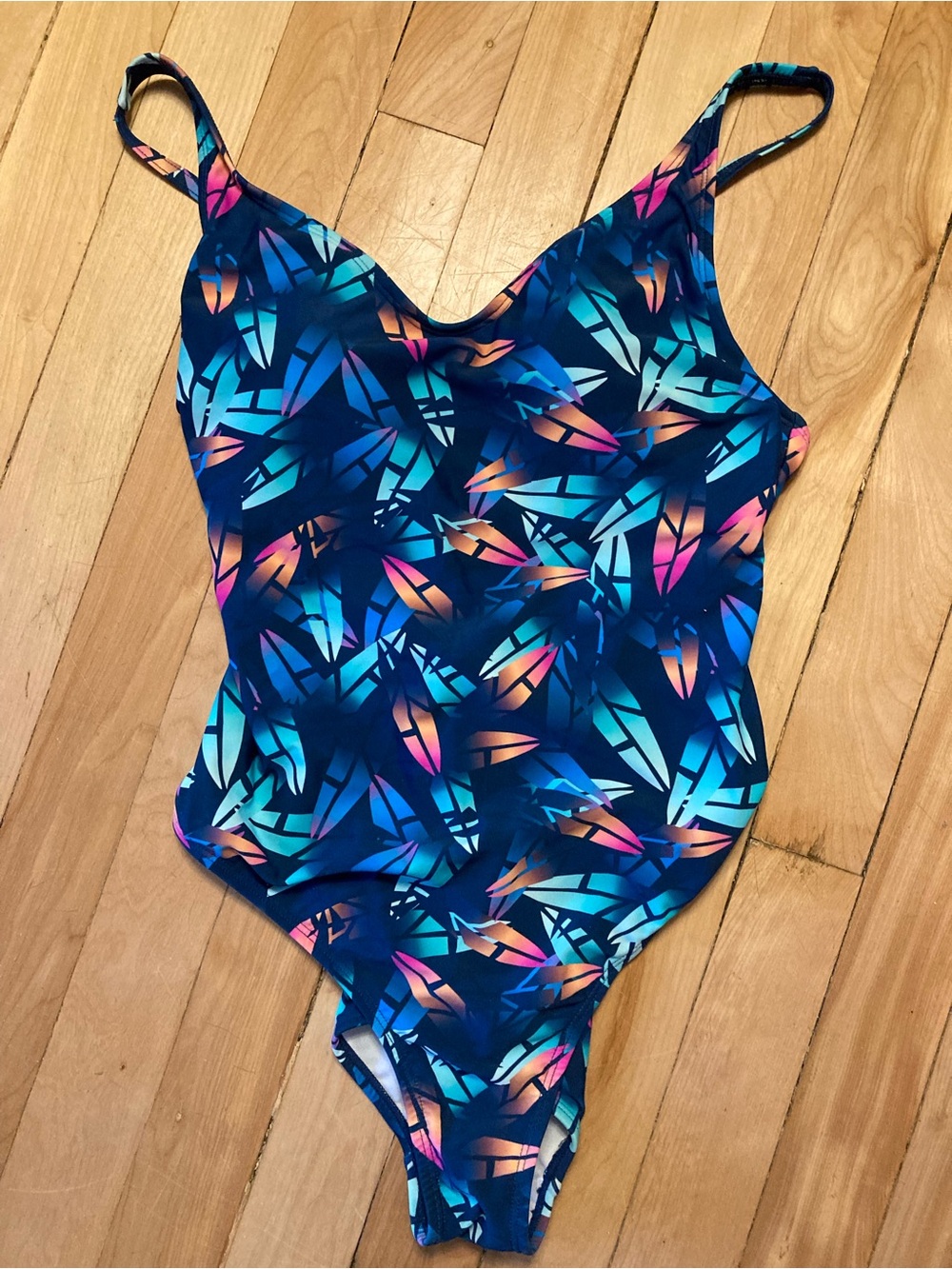 New Ingear Navy Blue Multicolor One-Piece Swimsuit